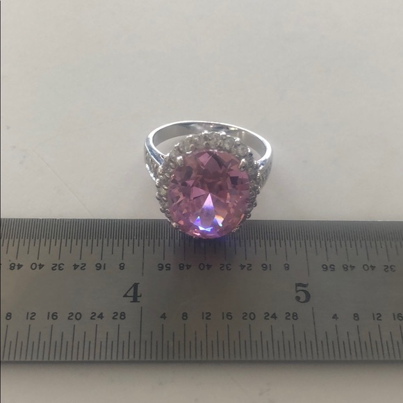 Jackie Kennedy Kunzite Sterling Silver Ring Size 8 - Picture 7 of 8